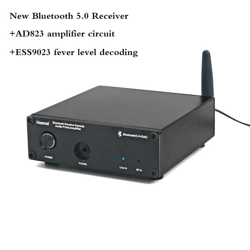 Для RCA аудио усилители Bluetooth 5,0 приемник ESS9023 декодер DAC AD823 предусилитель без потерь Bluetooth адаптер T0014