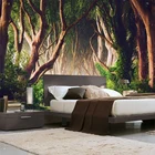 Фотообои 3D, лес, природа, пейзаж, фотообои, гостиная, ТВ, диван, спальня, фоновая стена, Классический домашний декор, обои