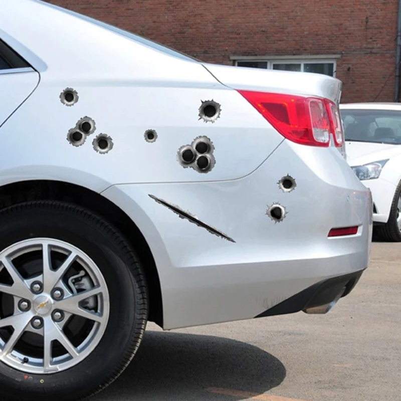 2018 новый автомобиль симулятор пули отверстие царапины автомобиля