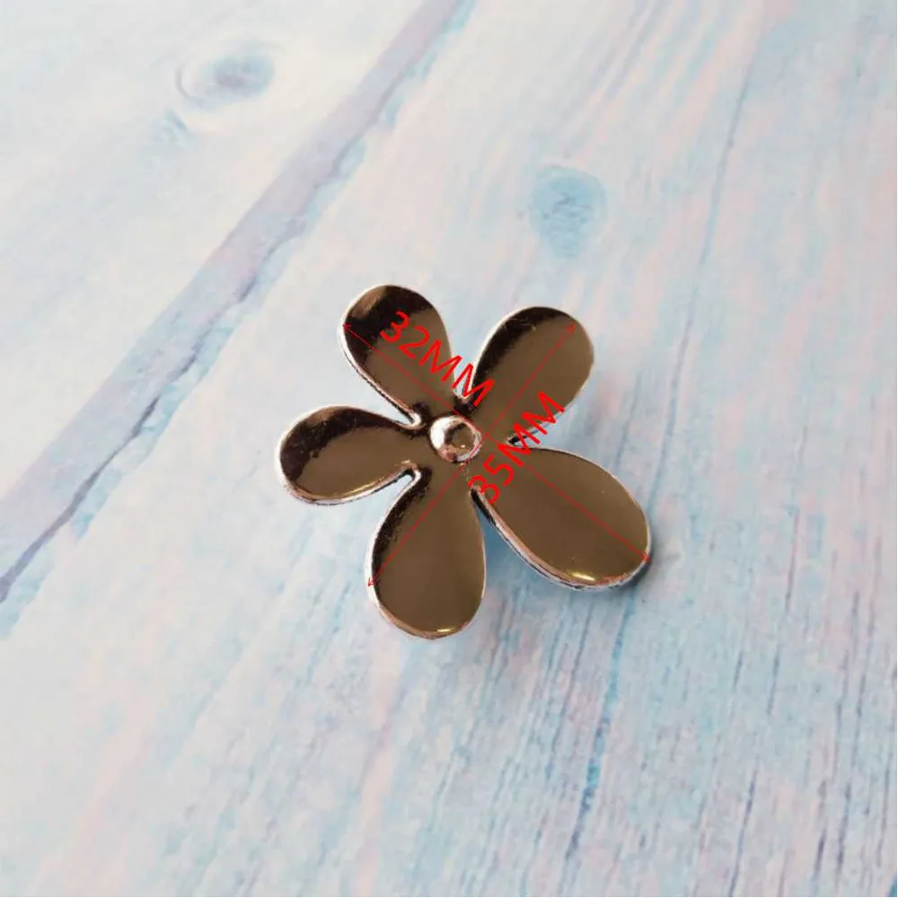 10 шт./лот серебристая металлическая кнопка для шитья сумок одежды с тремя