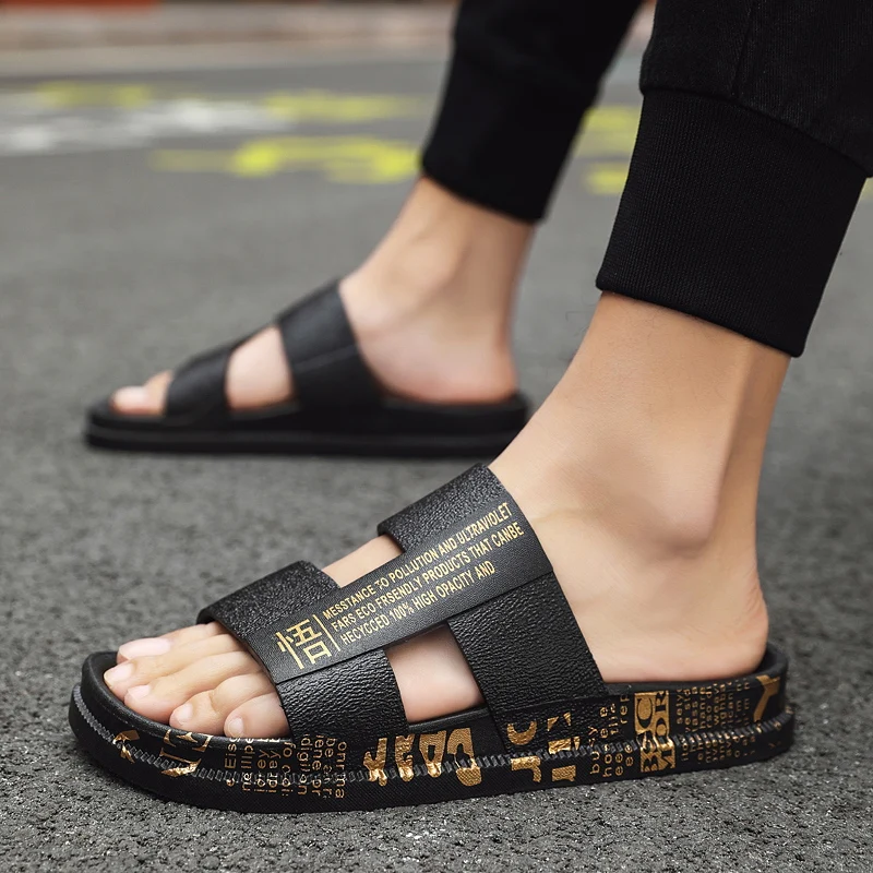 Мужские сандалии на плоской подошве Zapatillas Hombre удобные пляжные туфли для отдыха