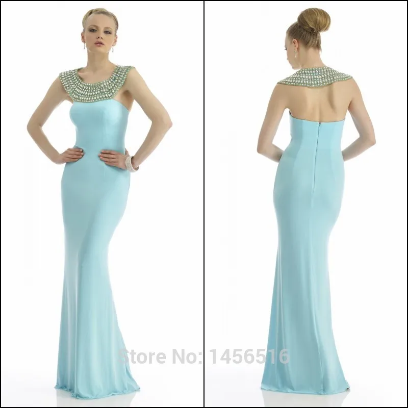PRD-P18 New fashion sheath Beaded Evening gown vestido longo floor length prom dresses 2014 | Свадьбы и торжества