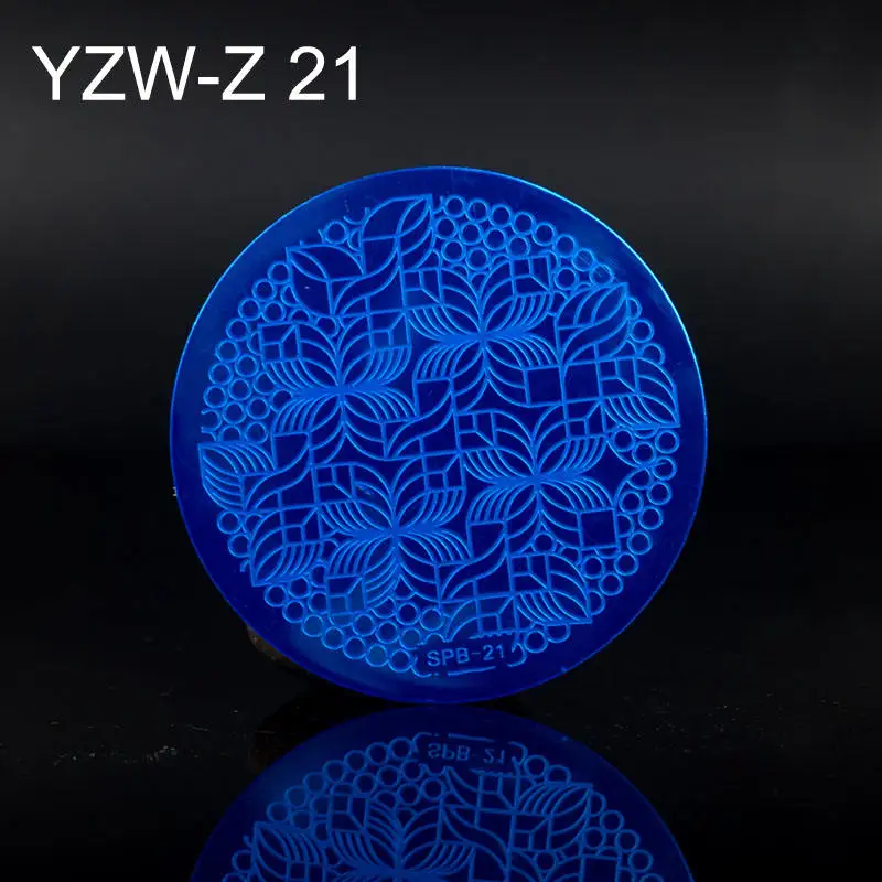 YZW-Z21 30 дизайнов дизайн ногтей штамп шаблон цветок лоза Роза Листья цветочный Рисунок печать пластины для маникюра трафарет - Цвет: YZW-Z21