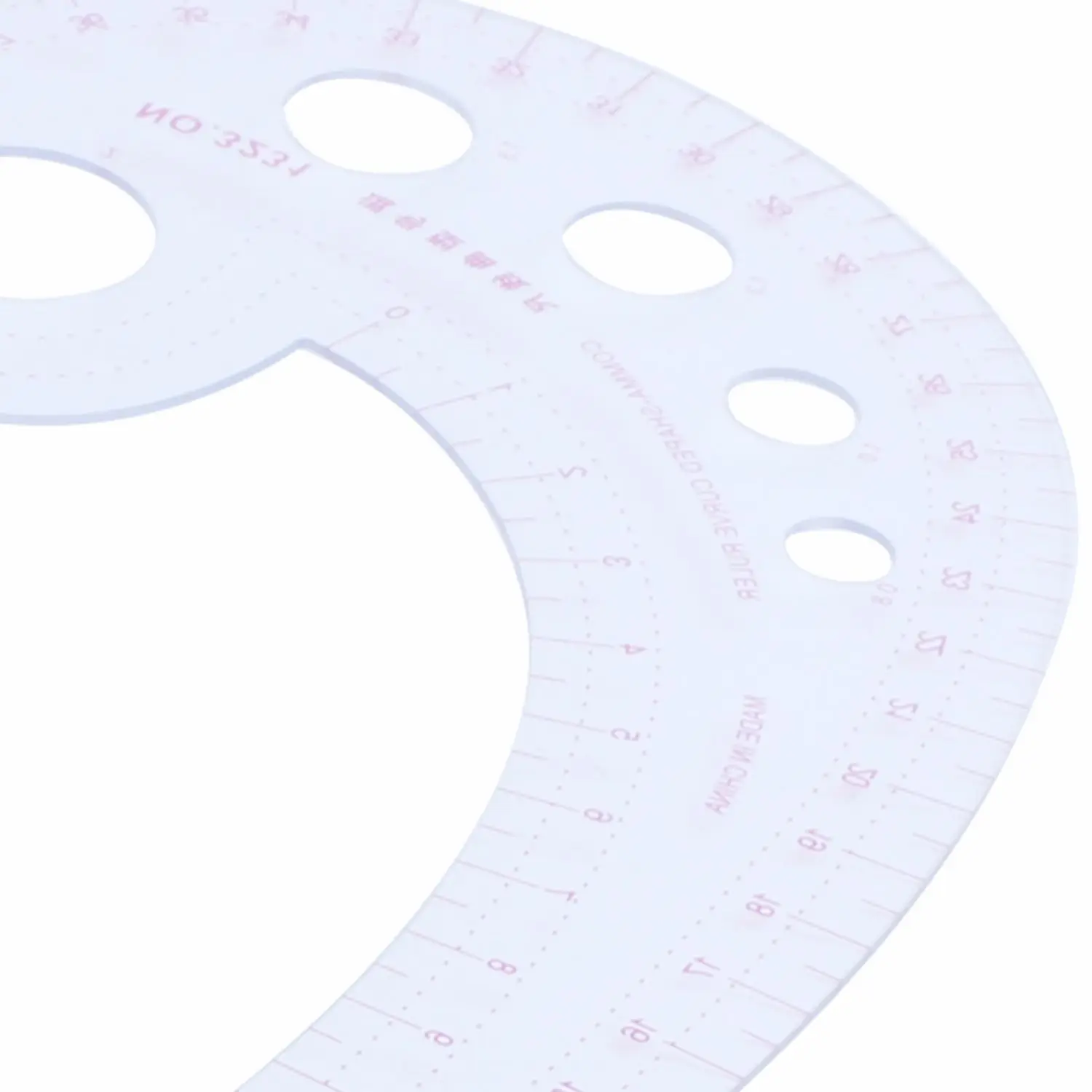 11 8 &quotДлинная форма запятой пластиковая прозрачная французская кривая линейка