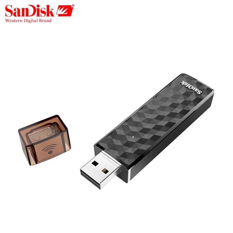 SanDisk Connect Беспроводной Stick USB флэш накопитель SDWS4 Wi Fi + 2 0 16 ГБ 32 64 128 200 PenDrives|USB
