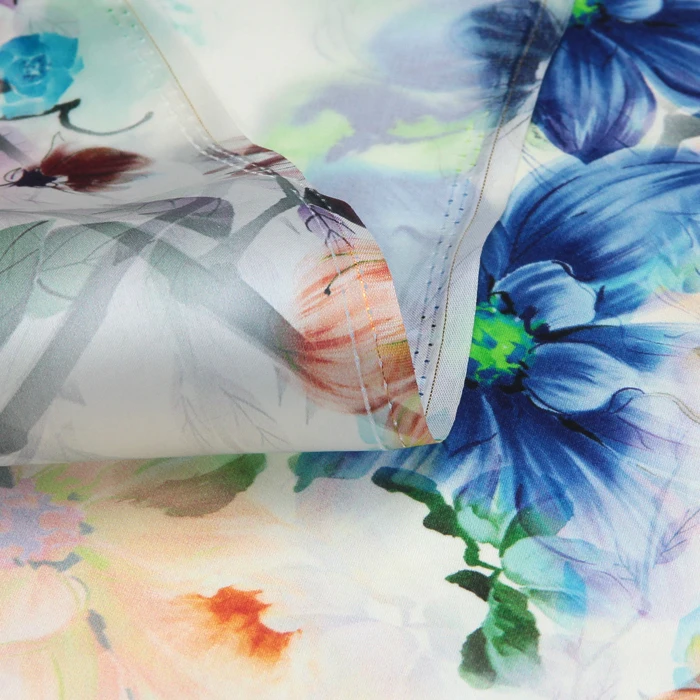 

CNUM SO068 100% Natural Silk Organza/ Flower Series, Ramble /Silk Fabric /Width 1.48yd Thickness 14mm/ Unit: Meter