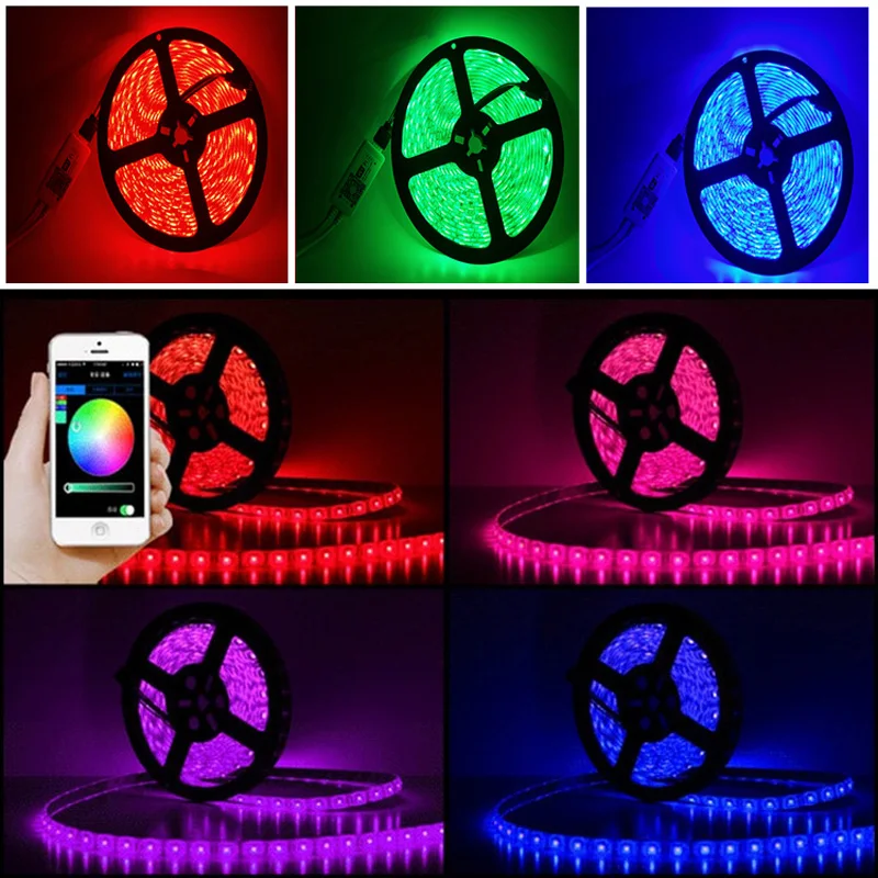 Водонепроницаемая светодиодная лента Jiawen 5 м IP65 RGBW/RGBWW 5050 SMD 60 светодиодов/м + Wi Fi