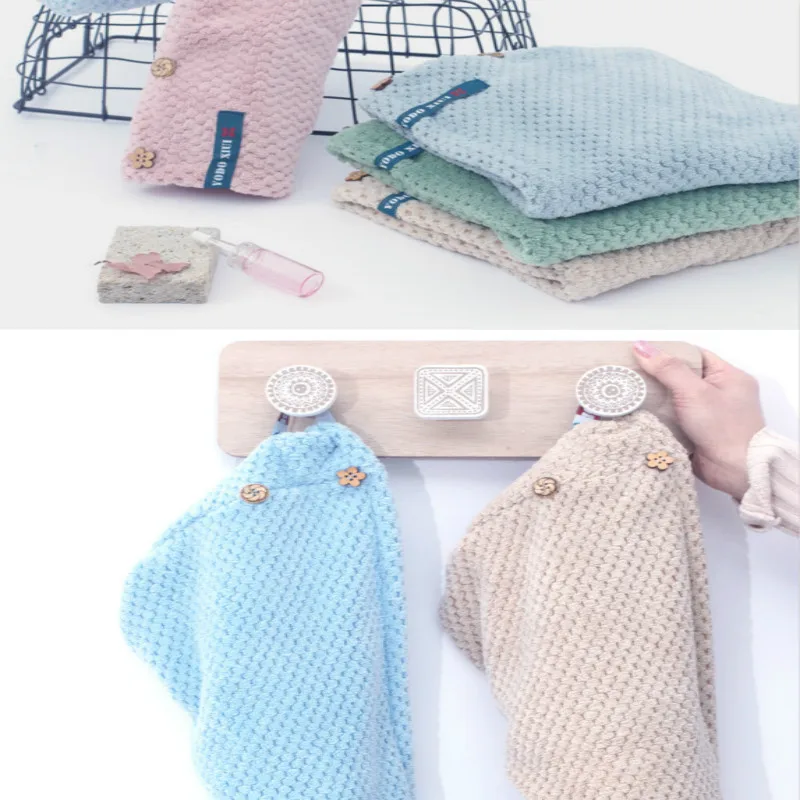 Lady's Magic Quick Dry Hair Towels Lovely Drying Bath Towel Head Wrap Hat Makeup Cosmetics Cap Hari | Дом и сад