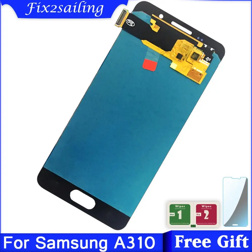 ЖК дисплей Super Amoled для Samsung Galaxy A3 2016 A310 A310F A310H A310M с сенсорным экраном в сборе