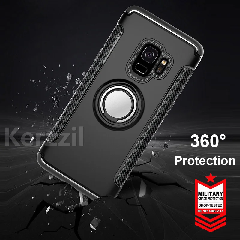 Магнитный автомобильный чехол Kerzzil для Samsung Galaxy Note 9 S9 S8 Plus противоударный