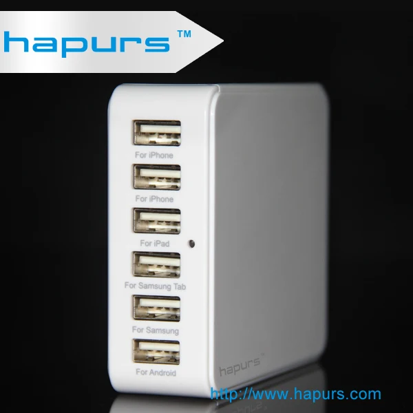 Hapurs 6 разъём(ов) usb настольное зарядное устройство портативные 35 Вт 5 В 6.5A
