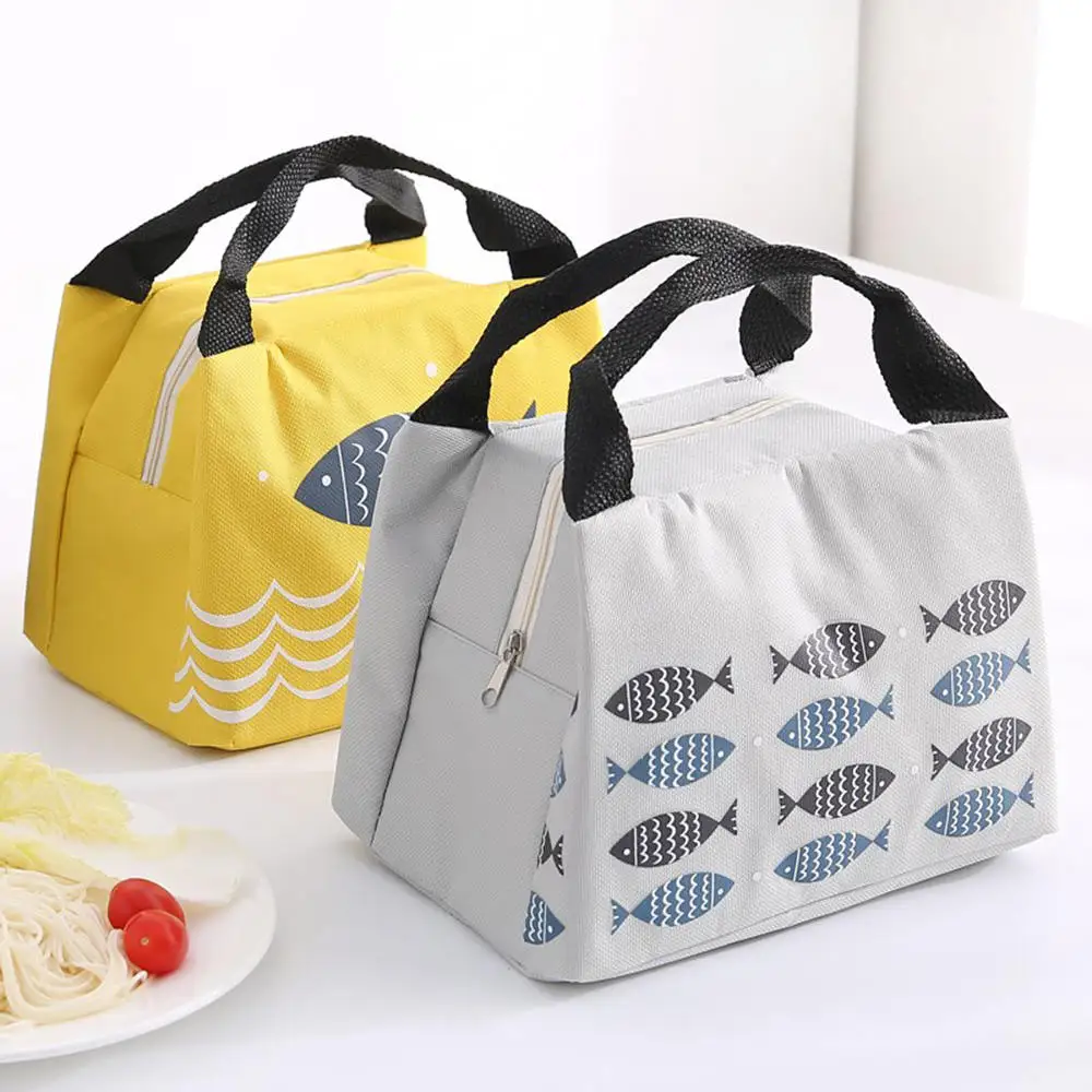 1 * яркая Яркая сумка для хранения с застежкой молнией изображением рыбы и