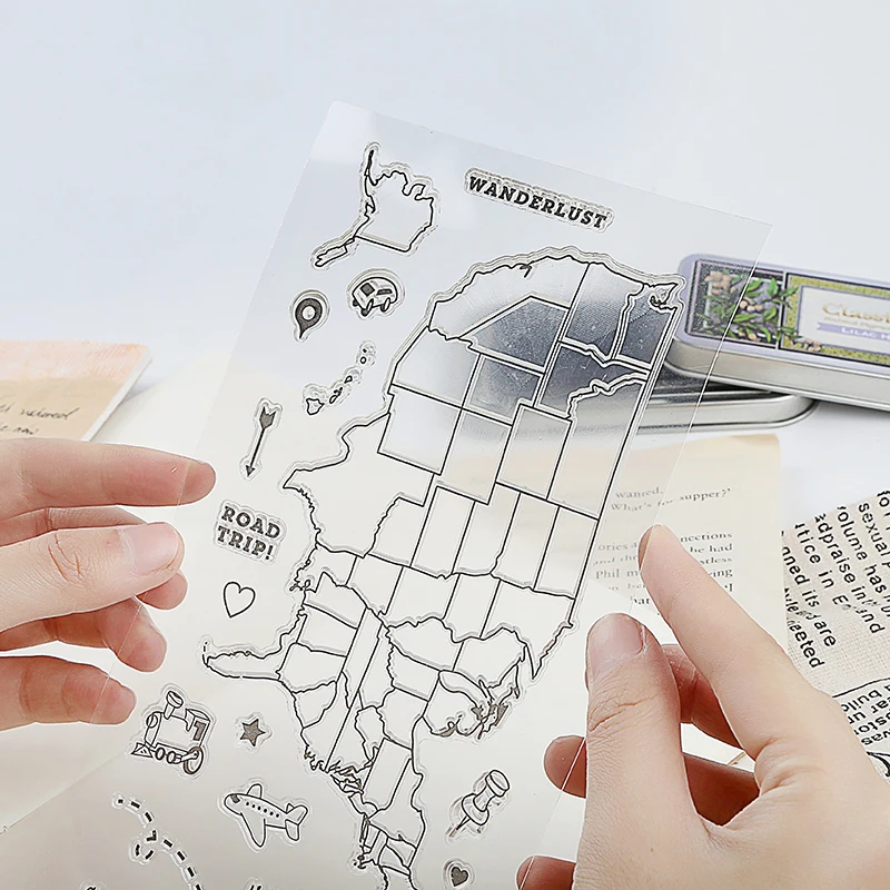 Широкий диапазон рабочего напряжения: карта силиконовый штамп Детский Набор для