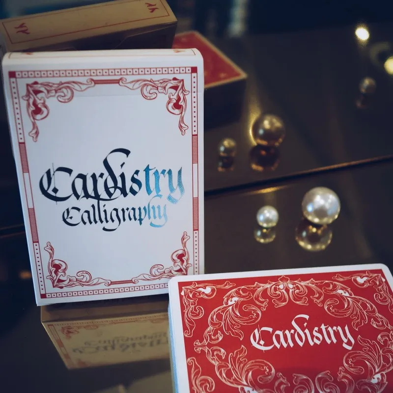 Cardistry каллиграфия искусство цветочная резка коллекция игральные карты для