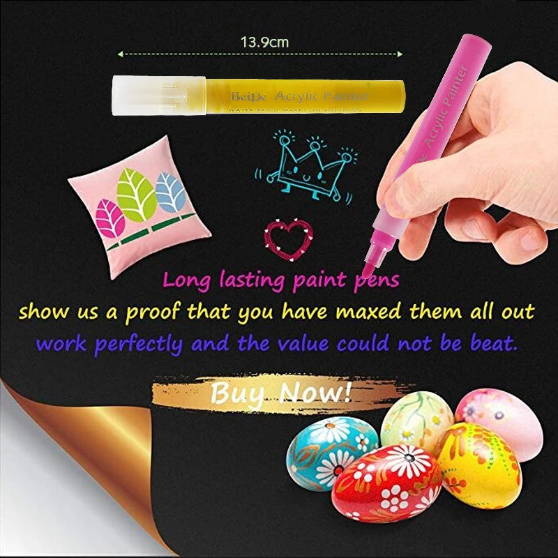 56 цветов акриловые маркеры для рисования набор бумаги стекла металла дерева