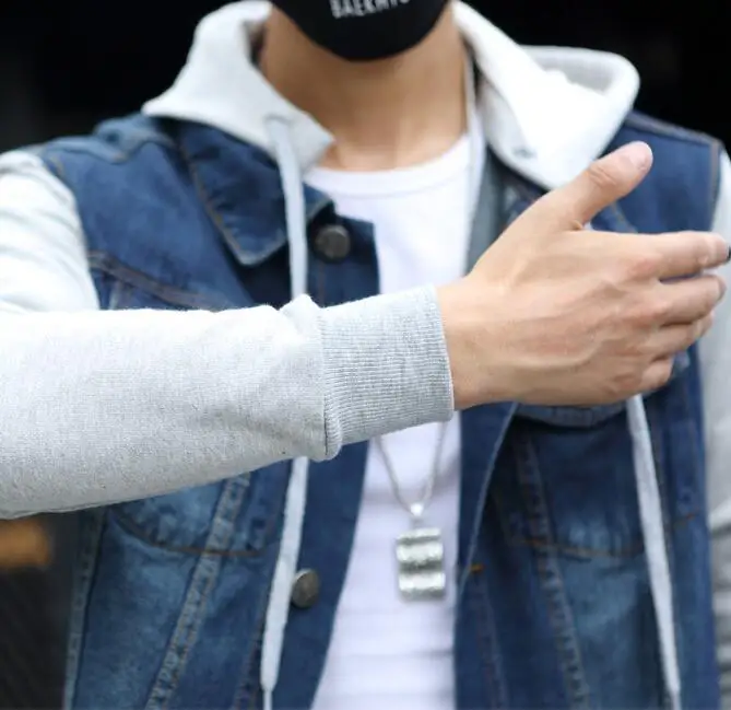 Rlyaeiz 2018 Spring Autumn Plus Size Denim Jackets Men Cotton Vintage Wash Water Clothing Oversize Jeans Coats 5XL | Мужская одежда