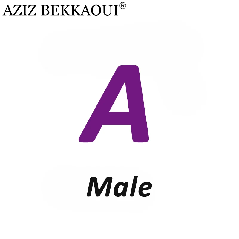 Male A AZIZ BEKKAOUI DIY сервис по индивидуальному заказу любой логотип, который вам нужен на заказ специальный подарок для друзей, любимых подарок на день Святого Валентина - Окраска металла: Male A