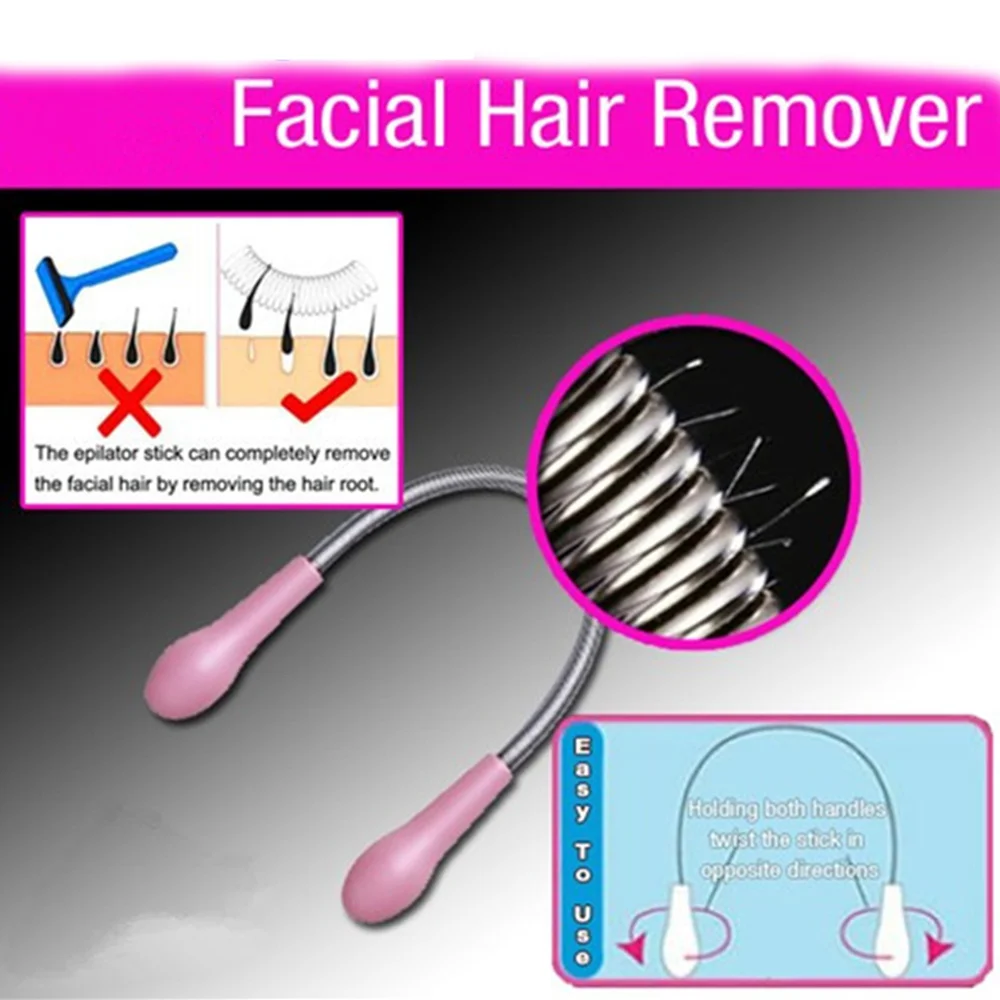 5 шт., Горячая Ручная эпиляция для лица, эпилятор, эпилятор для удаления волос, палочка для депилятора, физическое удаление волос, безболезненная машинка для стрижки волос