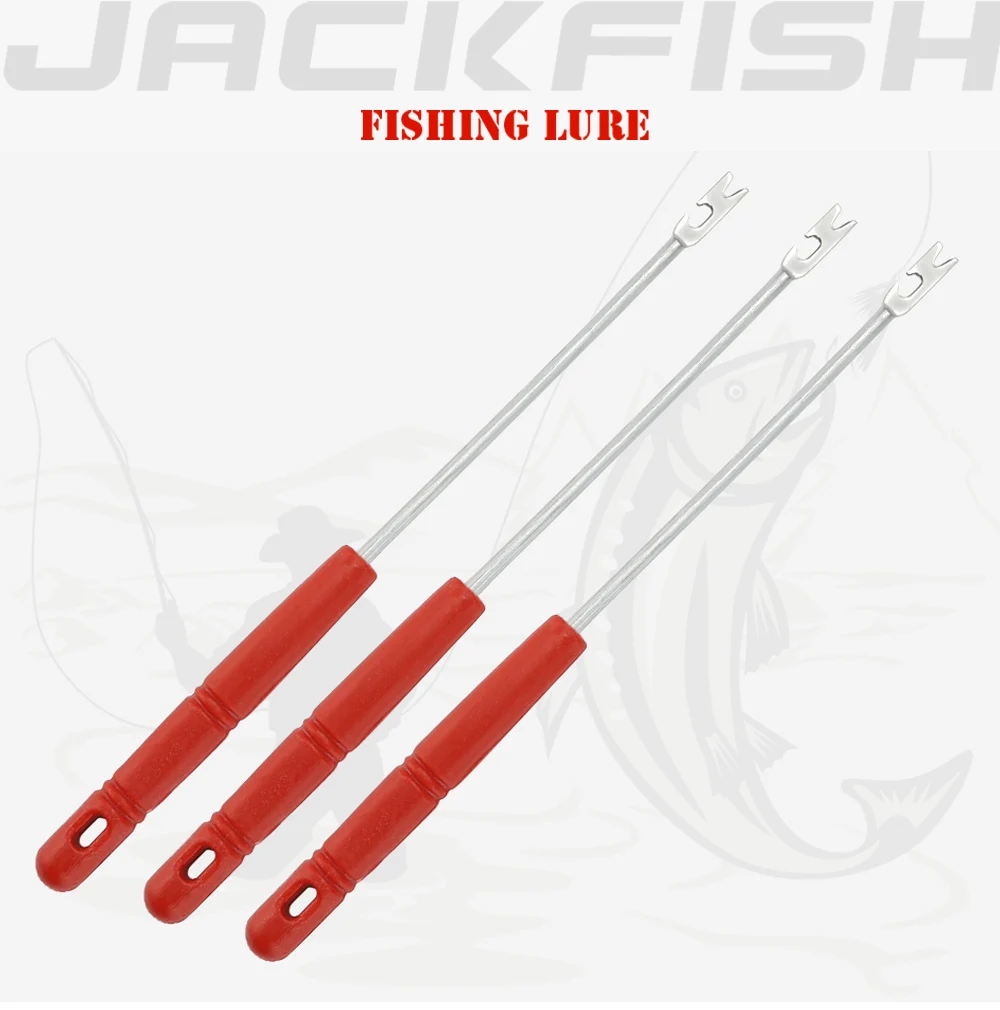 JACKFISH 3 шт./лот устройство для развязывания 14 см стальной крючок для удаления безопасности экстрактор из крючка для подбора рыболовной лески рыболовные снасти