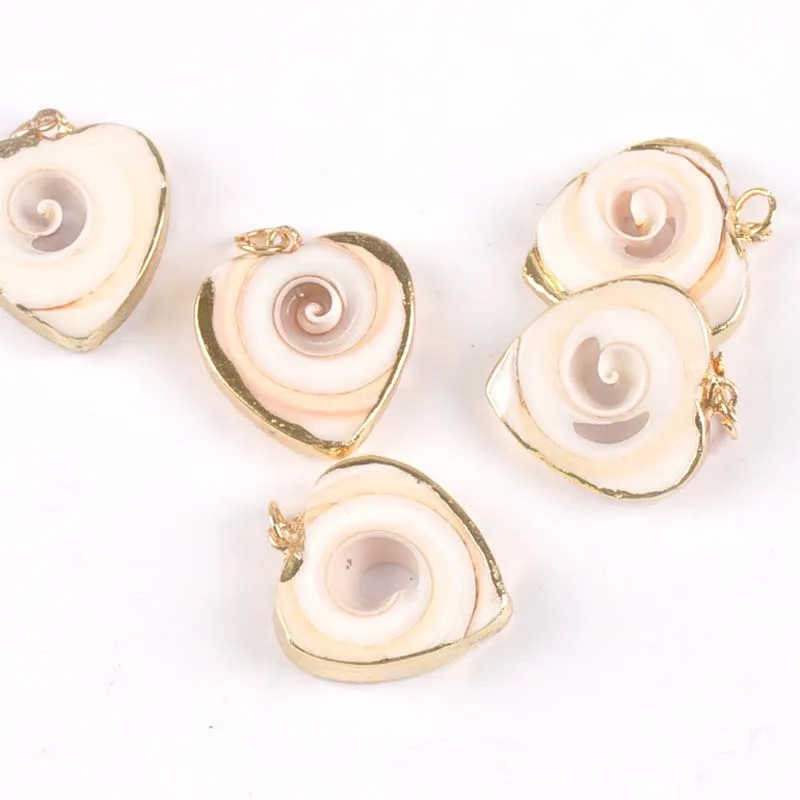 5 шт. позолоченный узор в виде сердца Натуральный корпус поделки для скрапбукинга