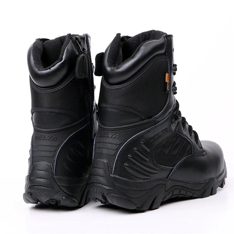 Men Delta Tactical Boots Leather High Performance Waterproof Military Boots Outdoor Breathable Non-slip Hiking Sneakers for Men
