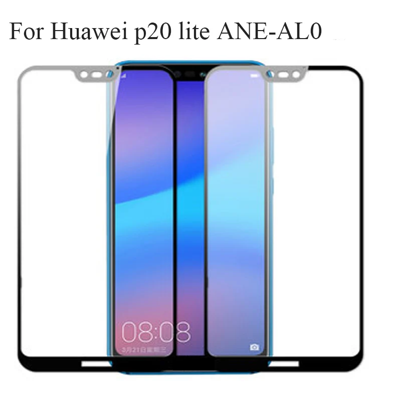 Фото 1 шт. 9H полноразмерная Защита экрана для Huawei p20 lite p 20 lite ANE-AL0 полное покрытие защитная пленка закаленное стекло №3