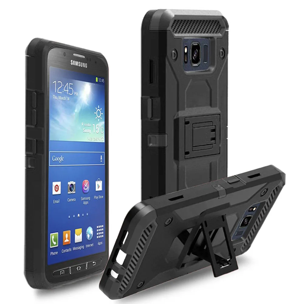 Чехол для Samsung Galaxy S8 Active G892 сверхпрочный комбинированный гибридный бронированный
