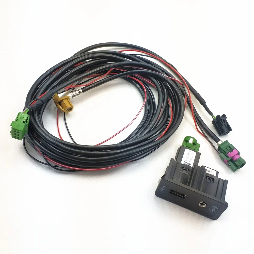 Для VW Golf 7 MK7 CC E GOLF MDI AMI USB AUX IN переключатель гнездо адаптера Интерфейс по