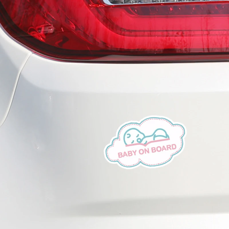 YJZT 15.1*9CM High Quality Car Sticker Lovely BABY ON BOARD Colored Cartoon Decoration Warning Sign C1-5535 | Автомобили и
