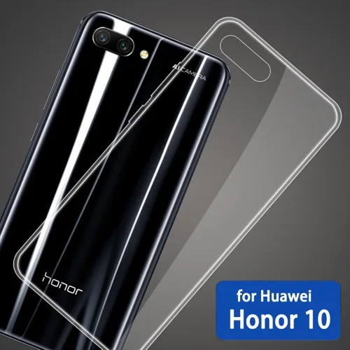 for Honor 10 Чехол для huawei Honor 10 Lite, ТПУ Силиконовый прочный прозрачный бампер, мягкий чехол для Honor Note 10 Honor 10, прозрачная задняя крышка - Цвет: for Honor 10