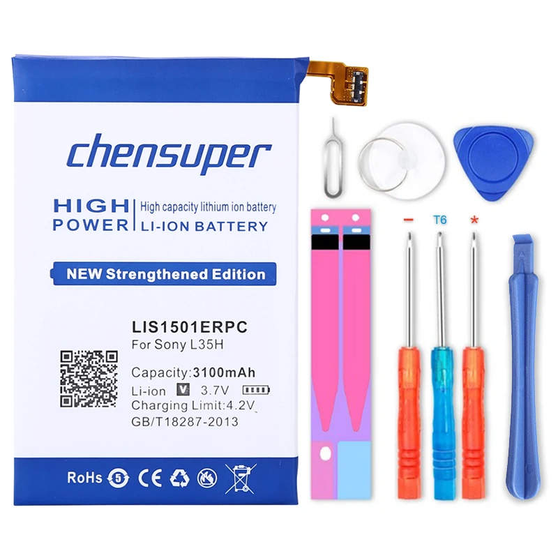 

Новый аккумулятор chensuper 3100 мАч LIS1501ERPC для Sony Ericsson Xperia ZL L35H lt35i C6503 C6506 C6502