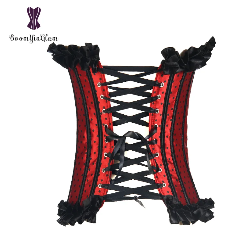 Высокое качество корсет на шнуровке утягивающий талию для женщин в винтажном