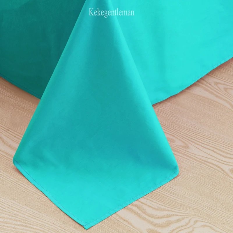 Light blue Серый, белый, черный, хлопок, роскошный плоский лист, простыня, покрывало, постельное белье, наволочка, односпальная, полная, королева, король, сплошной цвет - Цвет: Light blue