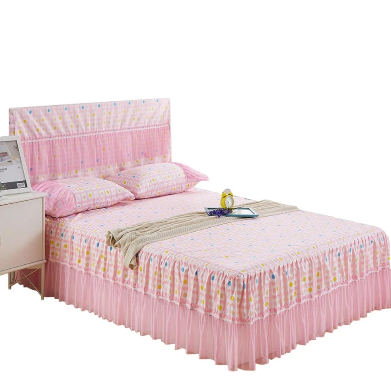 Bed cover Кружевное покрывало принцессы, наволочки, покрывало с романтическим принтом, постельное белье для девочек, шикарное постельное белье, подарок, товары для украшения дома - Цвет: Bed cover