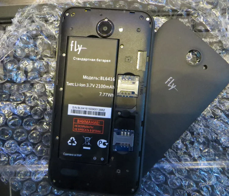 Аккумулятор AZK BL6416 на 2100 мАч для смартфона fly FS551 Nimbus 4 BL6416|Аккумуляторы мобильных