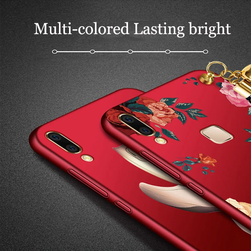 2 шт. Чехлы для vivo Y85 чехол Y85A телефона s Модный цветочный силиконовый мягкий