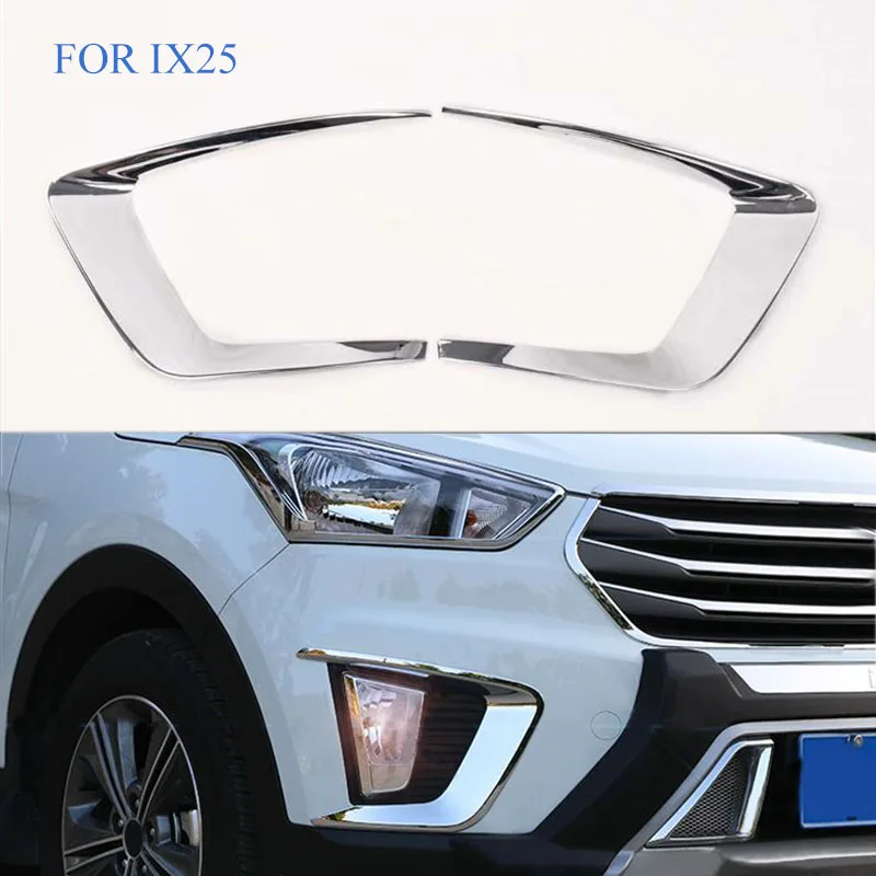 

Подходит для Hyundai Creta ix25 2015 2016 2017, хромированный передний и задний отражатель, противотуманная фара, крышка, отделка, противотумансветильник,...