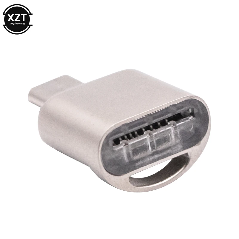 Micro USB 2 0 OTG Устройство для чтения карт памяти телефона Алюминиевый адаптер