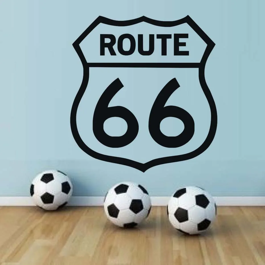 Route 66 DIY виниловые настенные наклейки художественные фрески съемные
