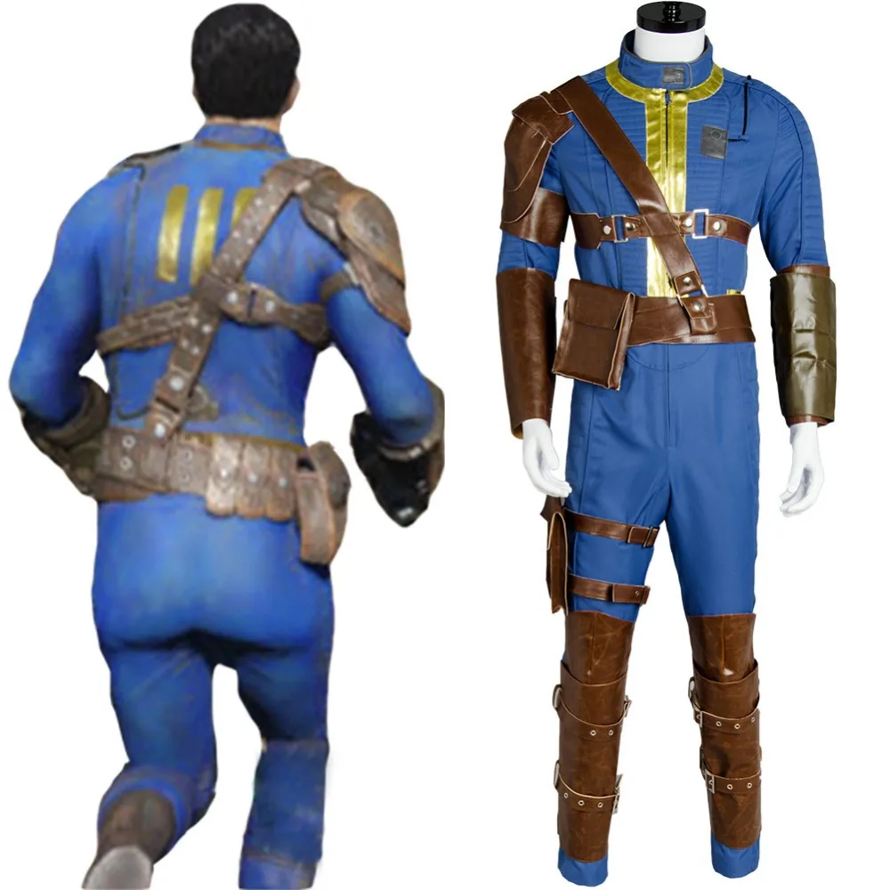 Fallout 4 Costume Nate Vault #111 Cosplay Jumpsuit Uniform Cosplay Costume Full Sets Cosplay Outfit Halloween Carnival Costume