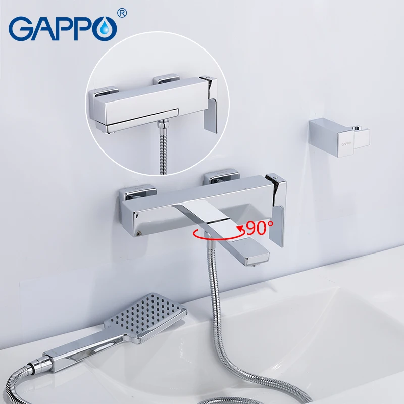 

GAPPO Bathtub faucets mitigeur baignoire bathtub faucets waterfall taps shower faucet brass bathroom rainfall shower set