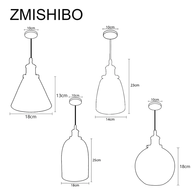 ZMISHIBO Nordic E27 110 В 220 в Подвесная лампа креативный серый эффект дождя стеклянные