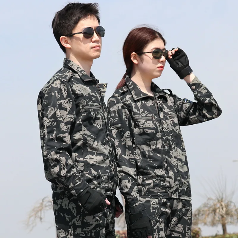 Мужская и женская уличная армейская камуфляжная Военная тренировочная форма