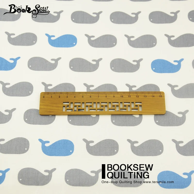 Тканевые шторы Booksew из 100% хлопка с узором в виде маленьких китов подушки стеганая