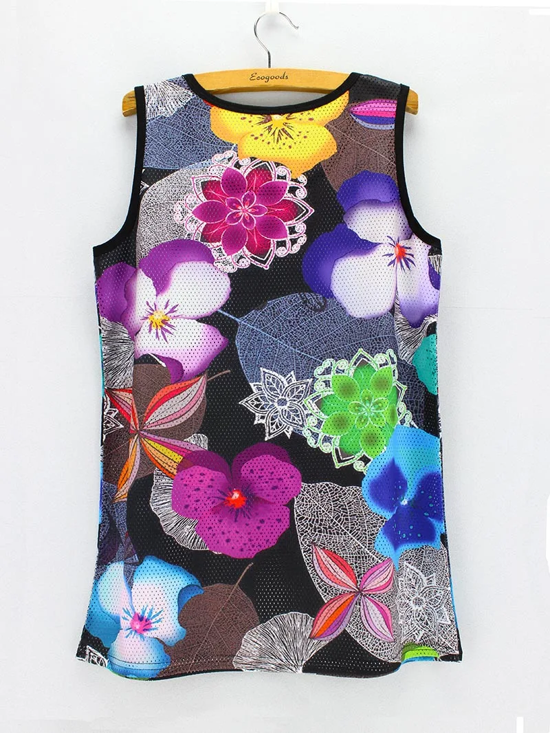 Женские винтажные топики с цветочным принтом модные летние дышащие повседневные