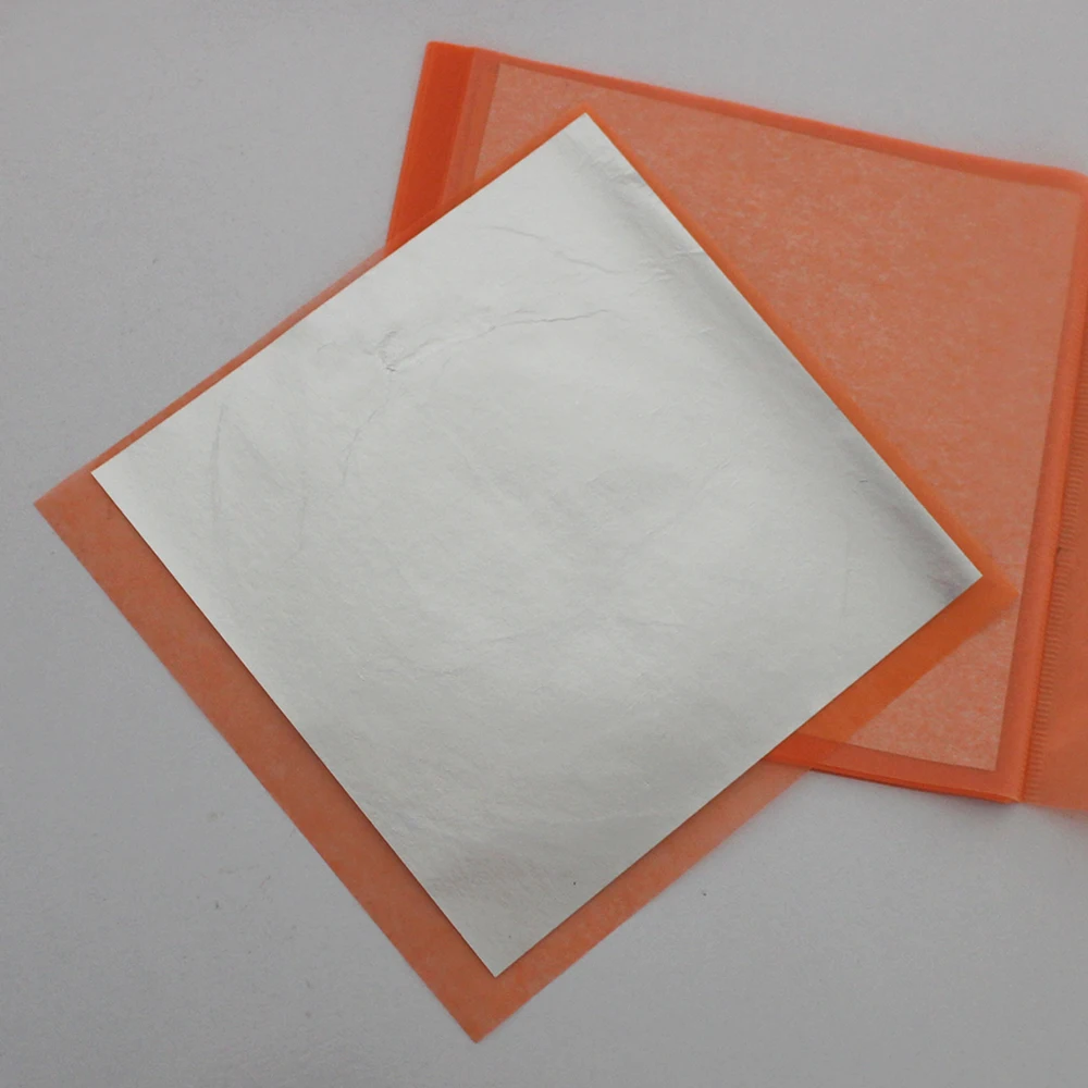 1 буклет имитация серебряного листа передача серебряных алюминиевых листов