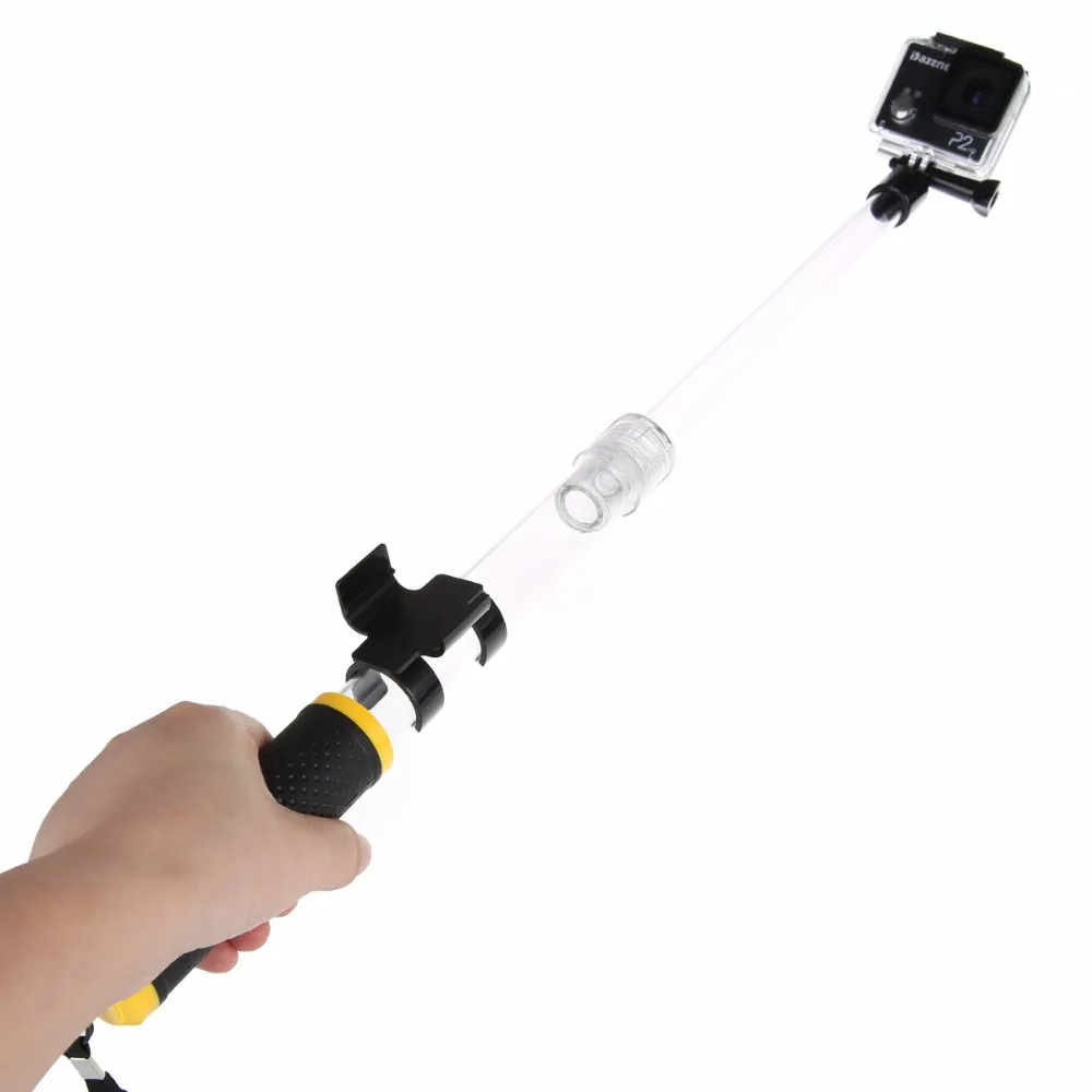 Новый прозрачный монопод удлинитель Поплавковый полюс для GoPro HERO Аксессуары 4 3 + 2