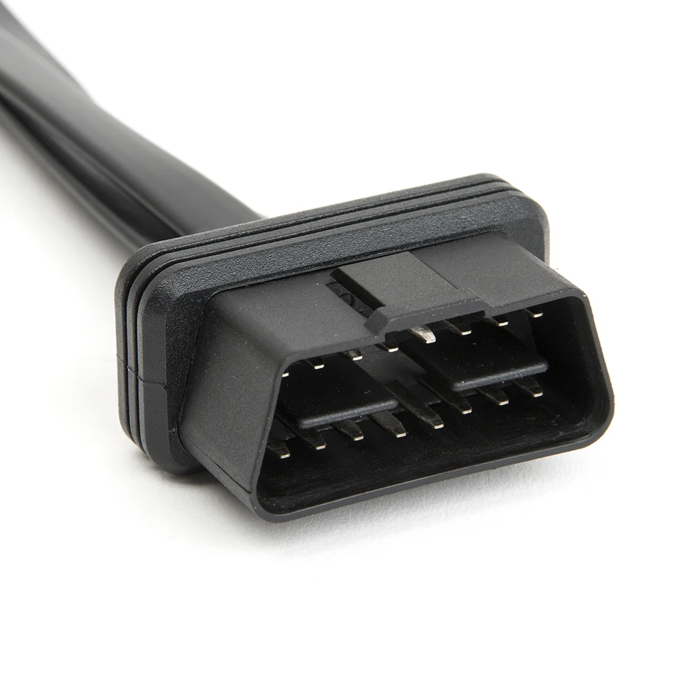 KWOKKER OBD2 Y-сплиттер с переключателем 2 в 1 Удлинительный кабель Ультратонкий локоть