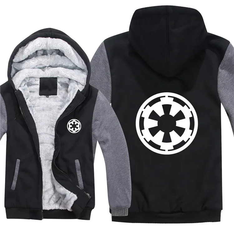 as picture Толстовки Star Wars, утепленная куртка с логотипом Rebel Alliance, худи на молнии, Зимние флисовые свитера с логотипами - Цвет: as picture