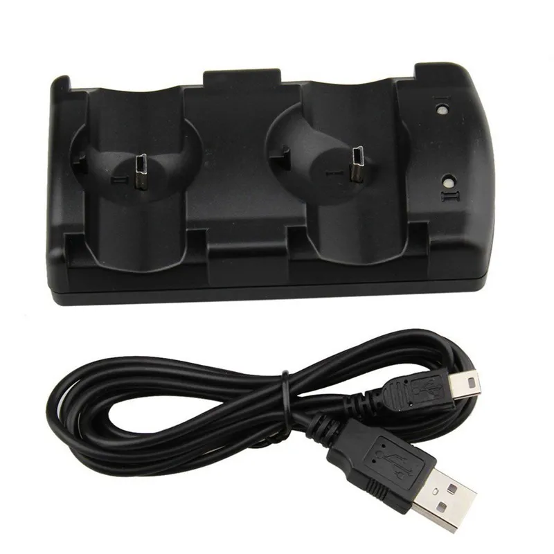 2 в 1 Двойная зарядка USB питание док-станция зарядное устройство игровая станция игровая подставка держатель для sony PS3 Move беспроводной контроллер